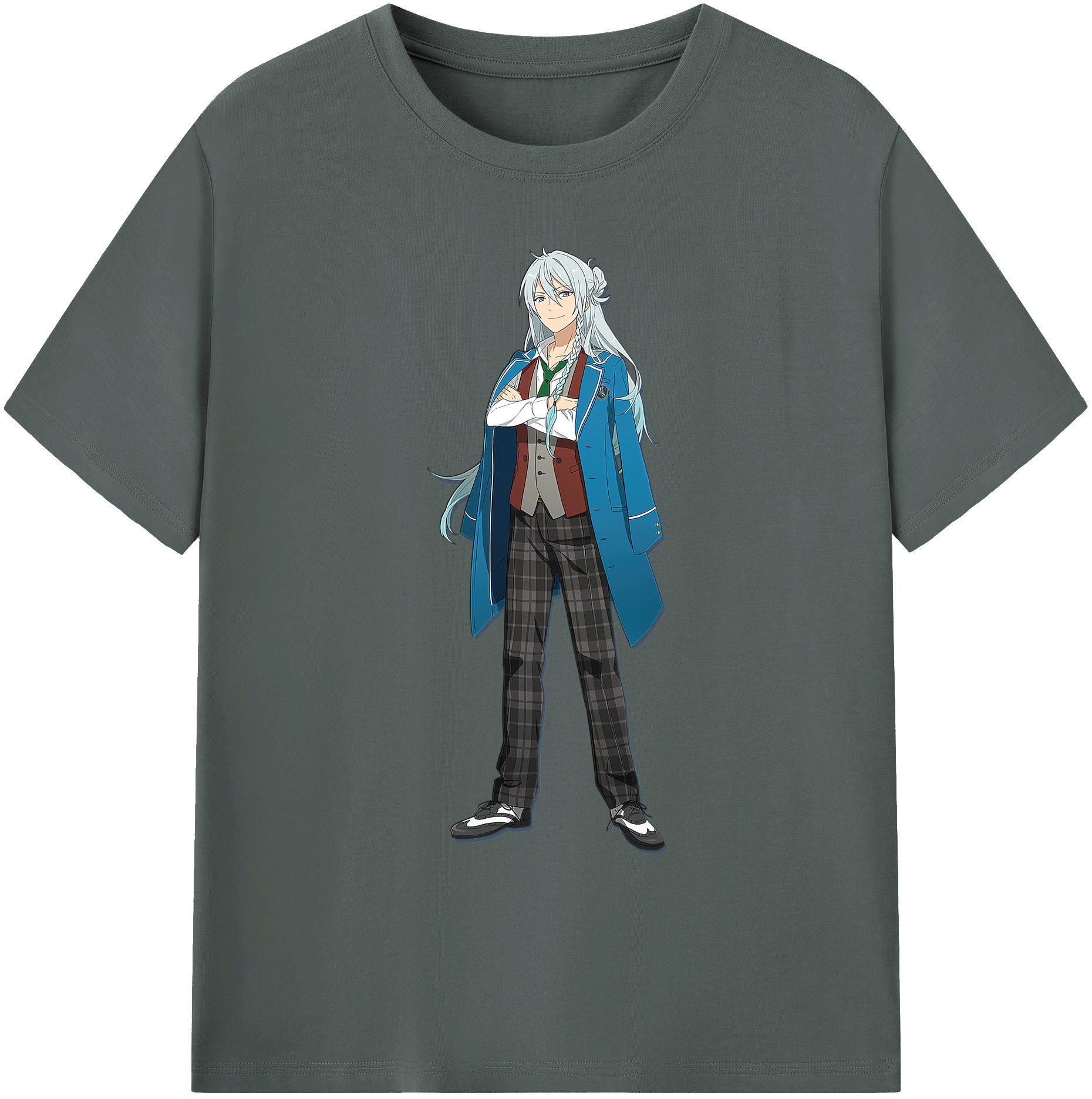 （画像用） あんさんぶるスターズ! Ensemble Stars 綿100％ メンズ半袖Tシャツ｜肌触りやわらか＆通気性